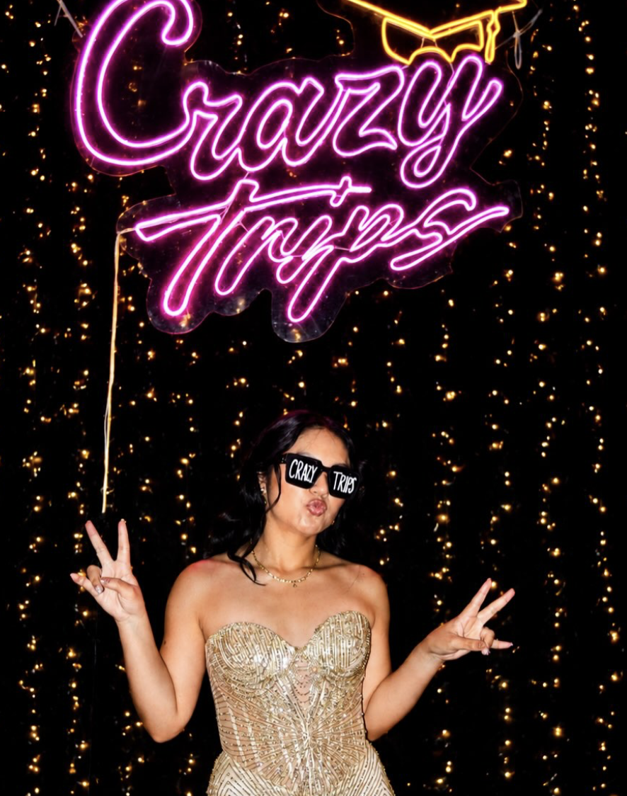 Crazy Trips neon sign event